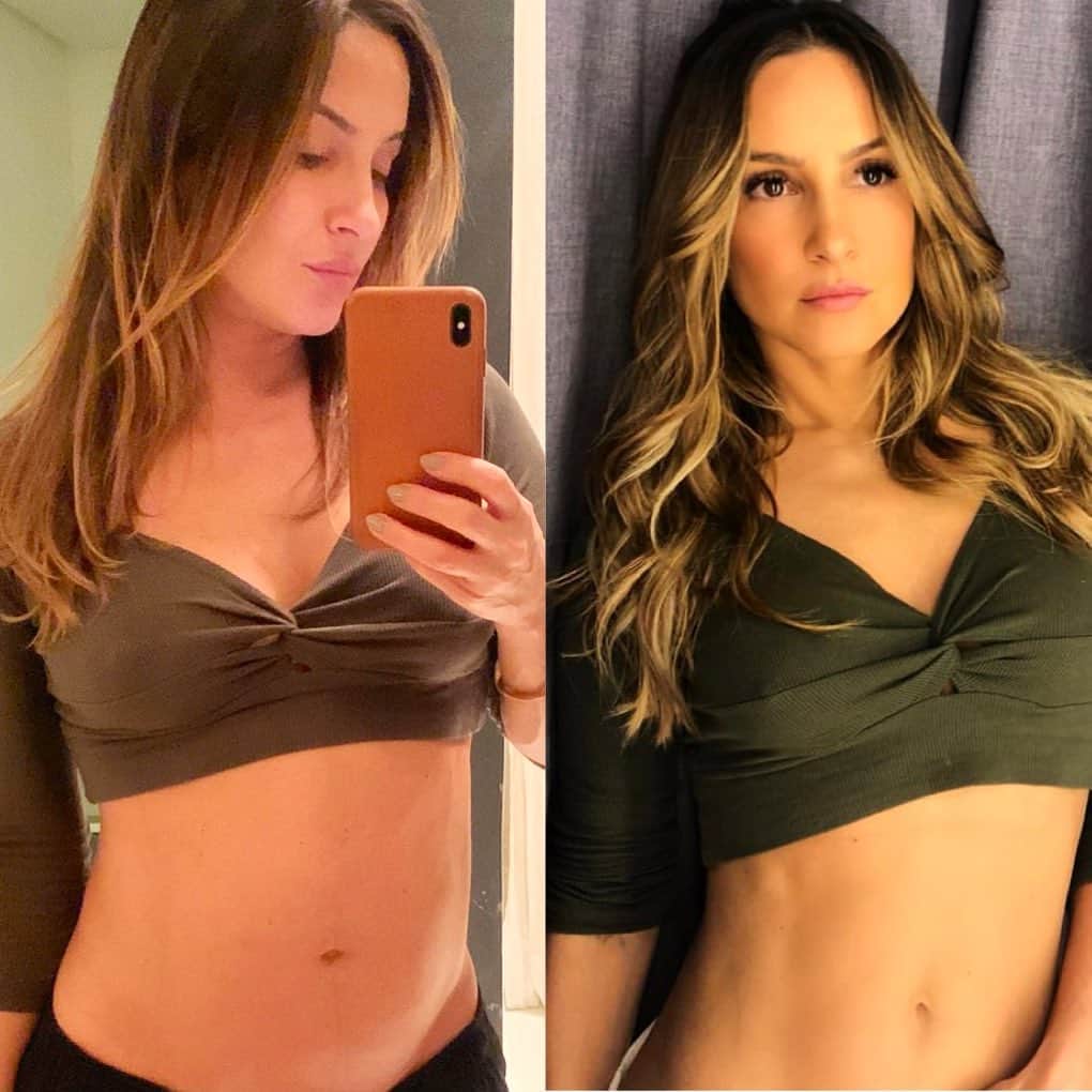 Claudia Leitteのインスタグラム：「Depois do almoço x antes 🤔 🤰🏼ok! Vim pela tag #maedemeninoemenina 🤣🤣🤣🤣🤣🤣 #MãesQueSePassam em alta! E em inglês tb #momofboysandgirl 😌😌😌🤣🤣🤣🤣 #MaeDe3 #2meninose1menina e #9Cachorros #parideiradeprimeira #prenha #MãeDe4 #PqEuNãoPercoAPiada #exóticaPorémMeiga #MãesQueFazemOusadiaMesmo e #ShallowNow」