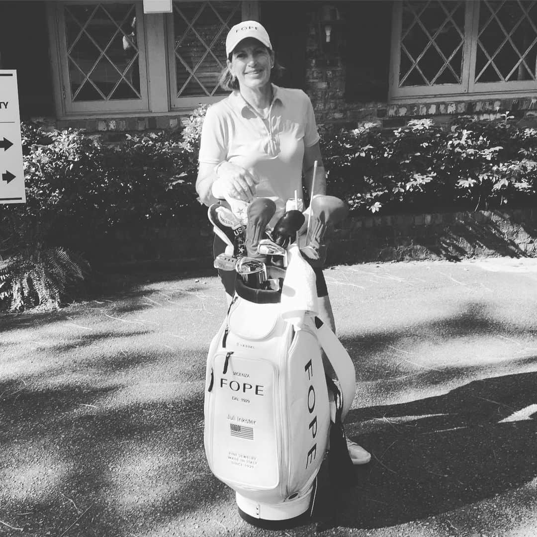 ジュリ・インクスターさんのインスタグラム写真 - (ジュリ・インクスターInstagram)「Great time at the women’s USGA senior open . Congrats to @alfredssonhelen . Well played . Thanks to @pineneedlesresort for a outstanding week . Also thanks to @fope_gioielli for making shine with bling . #blackandwhitejustseemright」5月21日 22時55分 - juliinkster