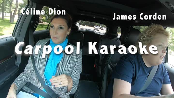 ヘザー・マクドナルドのインスタグラム：「Carpool Karaoke with me as Céline Dion and @fortunefeimster as James Corden. You know what you need to do to make this go viral.」