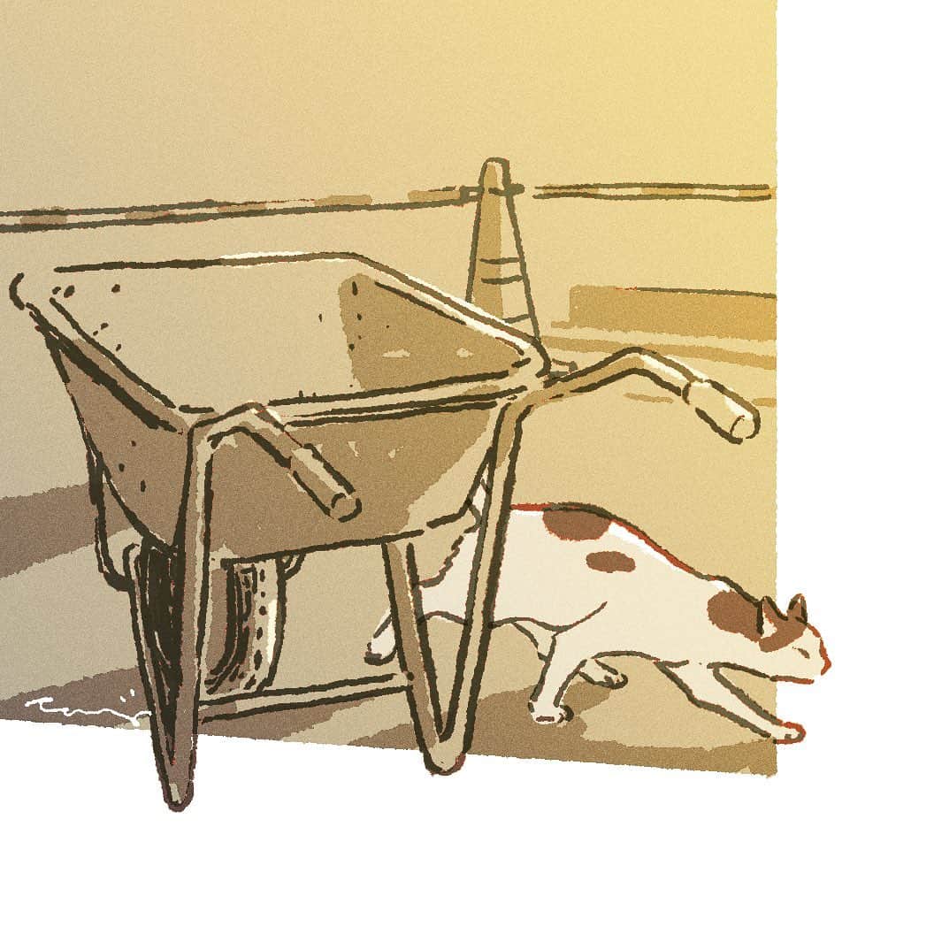 のインスタグラム：「#illustration #artwork #cat」