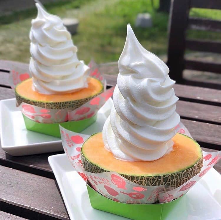 のインスタグラム：「［#cafemiru_愛知］﻿ ——————————————————————﻿ 愛知県大府市すくすくヶ丘内「SuKuSuKu CAFE」🍦💕﻿ ﻿ ☑︎生メロンソフト　980yen﻿ ﻿ 完熟メロンにしっかりとミルクを感じられるソフトクリームが豪快に乗ったスイーツ🍈﻿ ジューシーなメロンと冷たいソフトクリームの相性は抜群で、さっぱりと食べられるのでこれからの時期にぴったり❣️﻿ もちろん写真映えも抜群です✨✨﻿ ﻿ ﻿ 📍SuKuSuKu CAFE﻿ ⚪︎住所 / 愛知県大府市吉田町正右エ門新田1-1 げんきの郷 すくすくヶ丘﻿ ⚪︎営業時間 / 9:00‐18:00﻿ ⚪︎定休日 / 毎月1日﻿ ※1日が土曜日･日曜日･祝日の場合は翌平日がお休み。﻿ ⚪︎アクセス / JR大府駅西口から知多バスで約10分「げんきの郷」下車すぐ﻿ ﻿ 【cafemiru_Aichi】﻿ 📍 SuKuSuKu CAFE﻿ ◎Open Hours / 9:00‐18:00﻿ 1st every month is closed.﻿ ※ the following day if it is a holiday,Saturday,Sunday.﻿ ◎closest station / JR Line「Chita」→ Chita bus「Genki no sato」﻿ ﻿ ☕️ @sukusukugaoka﻿ 📷 @na.ho_stagram﻿ ——————————————————————﻿ Cafemiruでは「#インスタ探検隊」or「#cafemiru」をタグ付けしているカフェ写﻿真から、運営スタッフが厳選してご紹介しています👀🔍﻿」