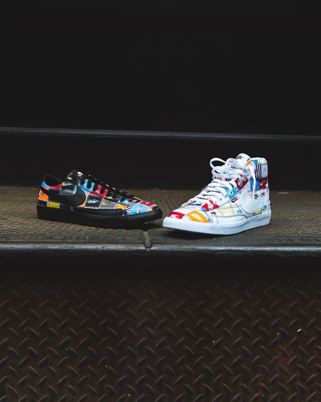 Foot Lockerさんのインスタグラム写真 - (Foot LockerInstagram)「Patched up. #Nike Blazer High + Low 'Patchwork' Available Now Select Stores Blazer Hi Now Online | Tap to Buy」5月22日 3時32分 - footlocker