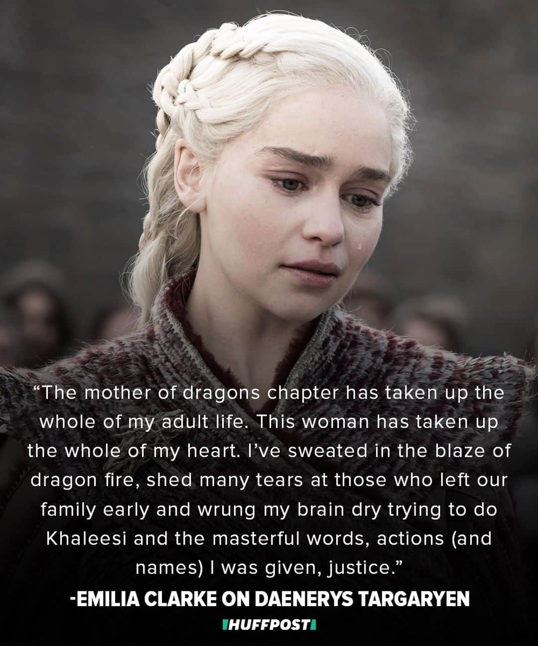 Huffington Postさんのインスタグラム写真 - (Huffington PostInstagram)「Yes! 🐉 Daenerys Targaryen’s Emilia Clarke thanked fans shortly before the #GameOfThrones series finale for their “steady gaze” and said that the show “has shaped me as a woman, as an actor and as a human being.” 🙌 // 📸: HBO」5月22日 4時50分 - huffpost