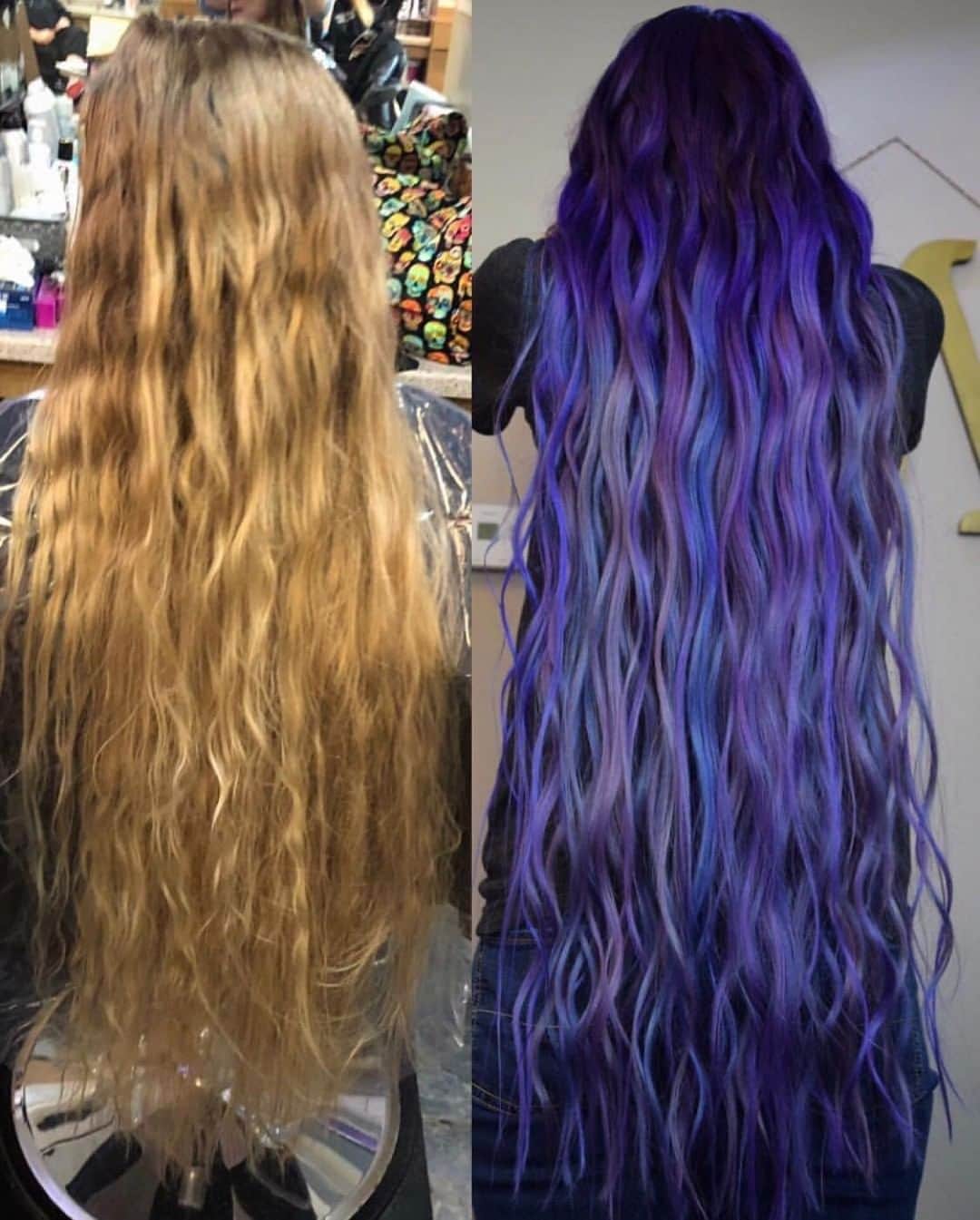 CosmoProf Beautyさんのインスタグラム写真 - (CosmoProf BeautyInstagram)「Mer-mane Makeover by @josh.does.hair 🧜‍♀️ ✨ Who wants to guess how long this process took? 😱  A) 2 1/2 hours B) 9 hours C) 3 1/2 hours D) 7 hours Comment below what you think the answer is 👇🏼 Colored using: @guytang_mydentity Superpower and Vibrant Pastel Direct Dyes: Purple Raven, Blue Mystique, Lavender Lust, Arctic Blue, and Pink Diamond and @olaplex No. 2 to each of the shades to treat her hair while processing  After I finished applying her color, we processed for around 20 minutes. I washed her hair into cold water💦 to seal her color in, and blow dried the new @olaplex No. 6 Bond Smoother into her hair. Styled using: 1 inch barrel wand and #Mydentity MyControl Hairspray  Find #Mydentity Color & Care products EXCLUSIVELY at #cosmoprofbeauty for #licensedtocreate artists  #repost #mermaidhair #olaplexeveryservice #guytang #guytangmydentity #beforeandafterhair」5月22日 5時00分 - cosmoprofbeauty