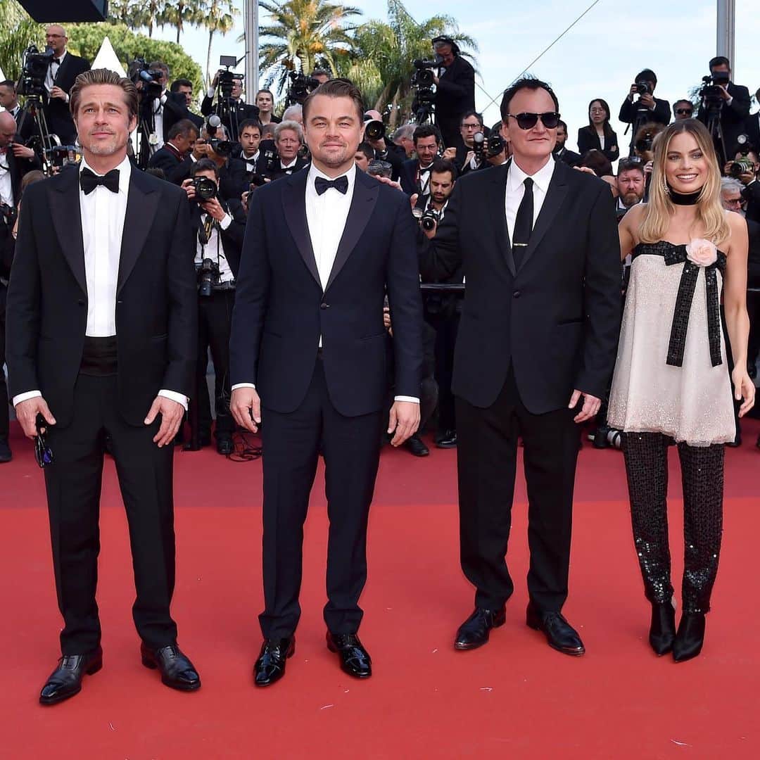 ハリウッド・リポーターさんのインスタグラム写真 - (ハリウッド・リポーターInstagram)「Fantastic four. Quentin Tarantino’s #OnceUponATimeInHollywood drew a six-minute standing ovation at #Cannes. Go inside the highly-anticipated film’s world premiere - link in bio. [@gettyentertainment]」5月22日 5時13分 - hollywoodreporter