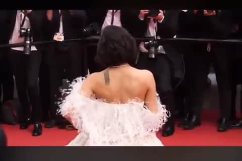 ミシェル・ロドリゲスのインスタグラム：「Once upon a time in Hollywood @festivaldecannes congrats Tarantino 💜💜💜💜」