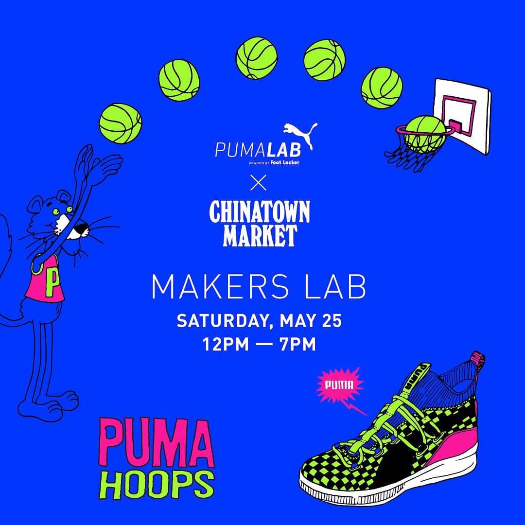 Foot Lockerさんのインスタグラム写真 - (Foot LockerInstagram)「PUMA X CHINATOWN MARKET SUMMERTIME CAPSULE DROPS AT THE #PUMALAB AND ON FOOTLOCKER.COM ON 5.25. CUSTOMIZE YOUR PUMA X CHINATOWN MARKET GEAR WITH PURCHASE AT SELECT PUMALAB LOCATIONS. @pumahoops @chinatownmarket」5月22日 5時28分 - footlocker