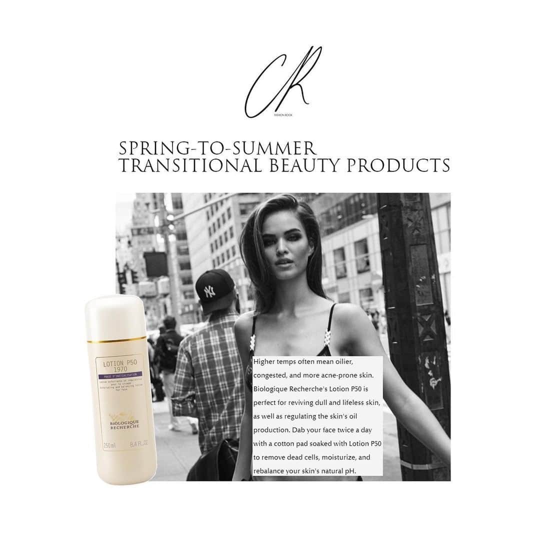 Biologique Recherche USAさんのインスタグラム写真 - (Biologique Recherche USAInstagram)「Our Lotion P50 1970 is featured in @crfashionbook this season, in an article titled "Spring-to-Summer Transitional Beauty Products". "Let These Skin Saviors Help You Beat the Heat and Humidity" writes the Editor Summer Lin, and picks our toner as it "is perfect for reviving dull and lifeless skin, as well as regulating the skin's oil production." Read more through link in bio. • • • #biologiquerecherche #passion #expert #skin #skincare #crfashionbook #carineroitfeld #press #summerlin #editor #picks #spring #summer #springtosummer #skinroutine #toner #exfoliator #lotionp50 #lotionp501970」5月22日 5時49分 - biologique_recherche_usa