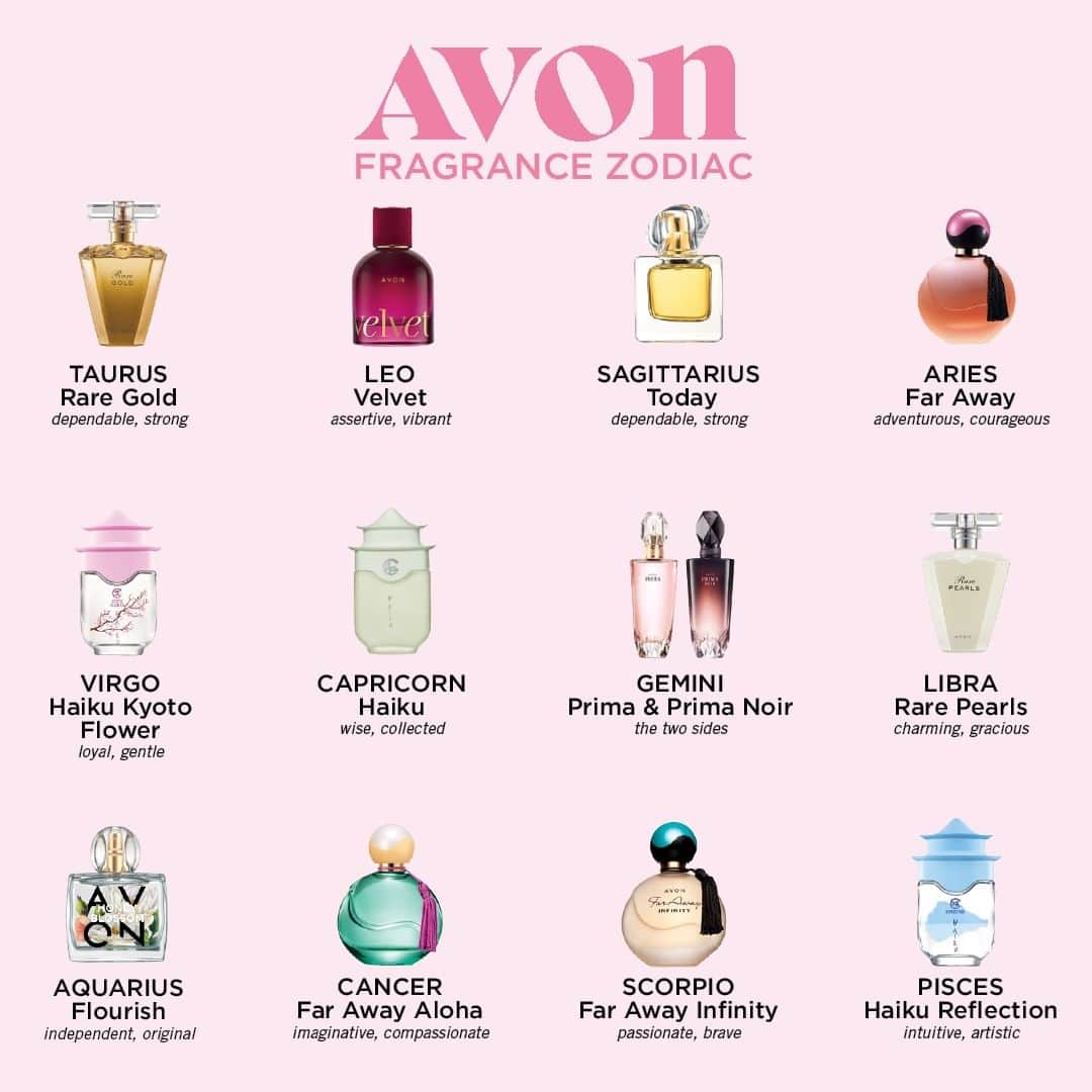 エイボンさんのインスタグラム写真 - (エイボンInstagram)「Does your #zodiac sign match your favorite Avon #fragrance?」5月22日 6時32分 - avoninsider