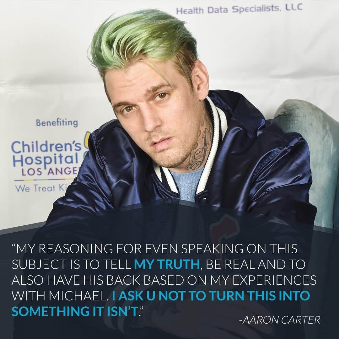 E! Onlineさんのインスタグラム写真 - (E! OnlineInstagram)「Aaron Carter is going back on his comments about Michael Jackson's "inappropriate" behavior. Link in bio for why he thought he was protecting his "friend" with his story. (📷: Getty Images)」5月22日 6時54分 - enews