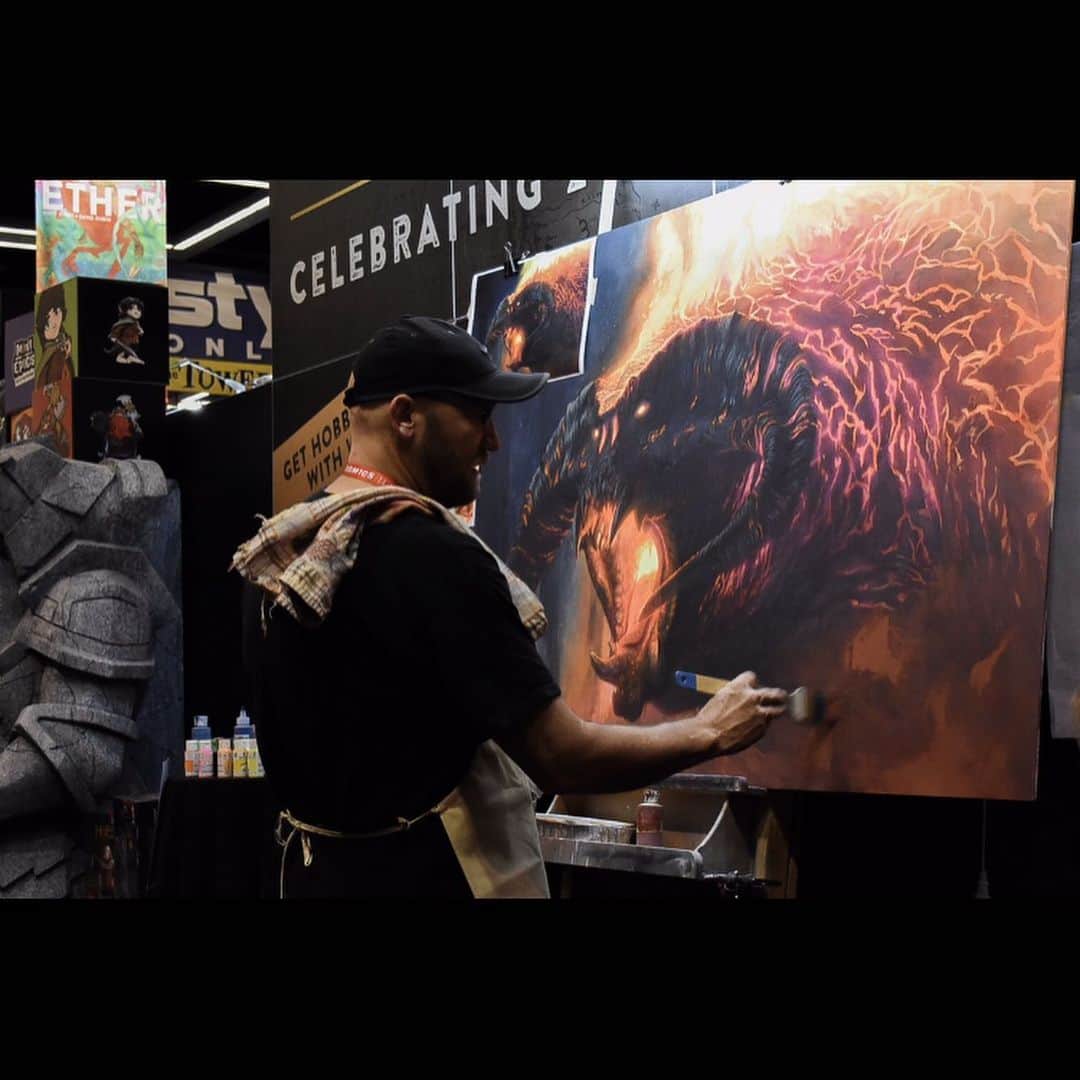 アウル・シティーのインスタグラム：「The great @vanderstelt_studio is the artist behind the artwork of my latest album, Cinematic. He also creates unbelievably cool licensed, limited edition fine art for Star Wars and The Lord of the Rings, which you can find on his online store. Myself being a LOTR nerd, Jerry recently asked me to write some original music, inspired by my love of Middle Earth, to accompany his art videos which you can find on his YouTube channel. One does not simply pass up the opportunity to write music inspired by LOTR. Thank you Mr. VanderStelt, for allowing me to step into Middle Earth for a bit. Wish I could live there. Maybe Rivendell has a cheap apartment for rent??」