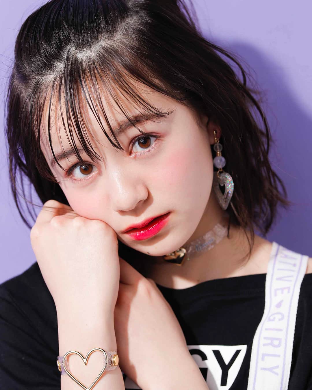 ニコ☆プチのインスタグラム：「💎♡💎♡💎♡💎 ルココネしょっと🥺💘 . . 大人っぽこっちゃんかわいすぎか~~🥰🥰 . . #琴楓  #お顔が最強 #無敵フェイス #ニコプチ  @le_cocone_official」