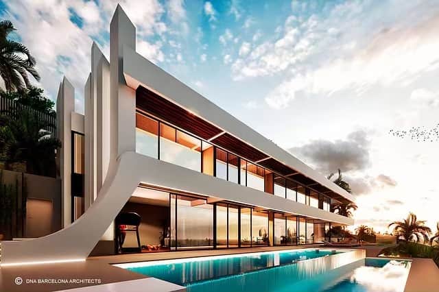 Architecture - Housesさんのインスタグラム写真 - (Architecture - HousesInstagram)「Luxury house by @dnabarcelonaarchitects Punta Brava VI Girona, Spain」5月22日 21時03分 - _archidesignhome_