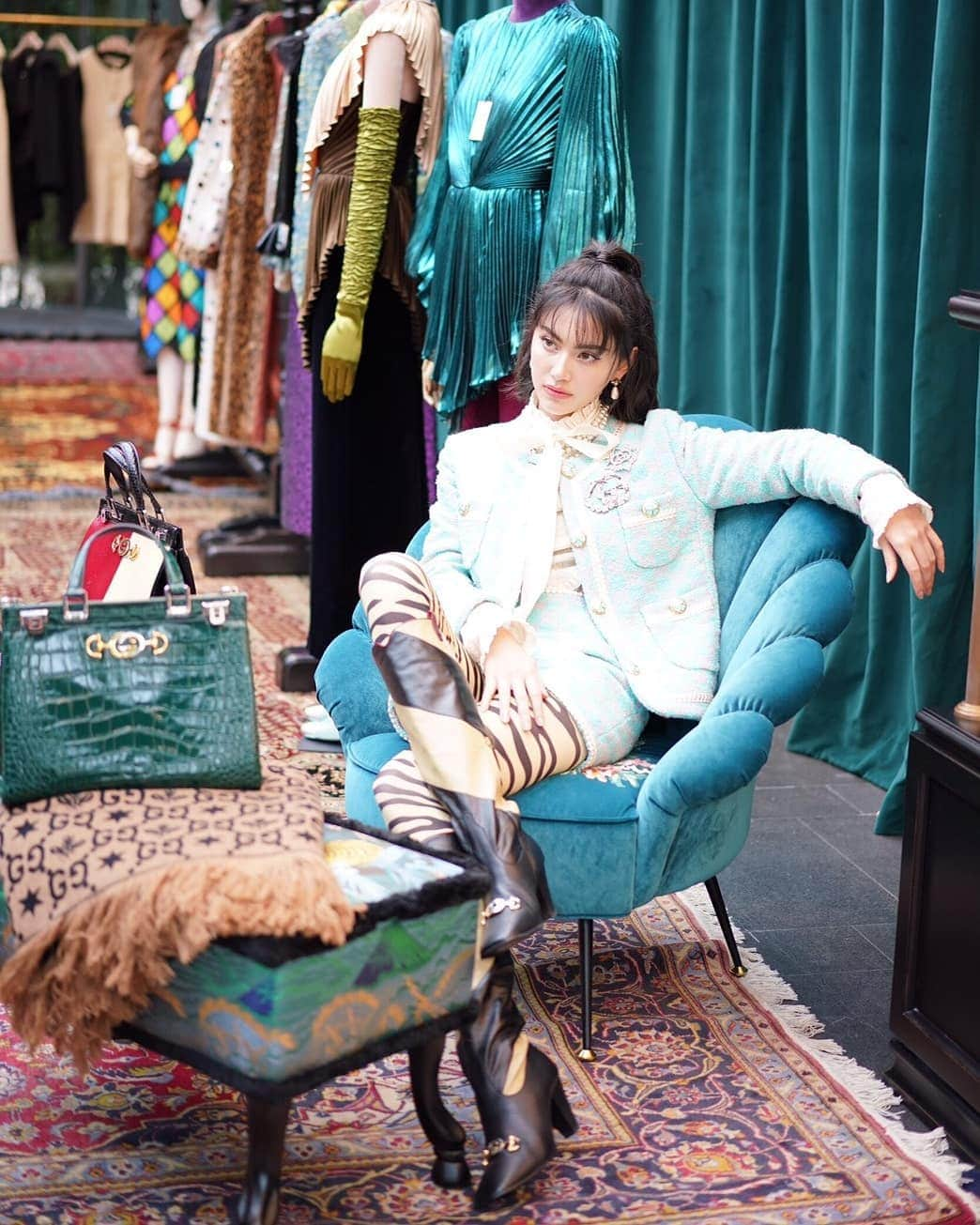 マイ・ダーウィカーさんのインスタグラム写真 - (マイ・ダーウィカーInstagram)「#Gucci #GucciFW19 💕」5月22日 21時11分 - davikah