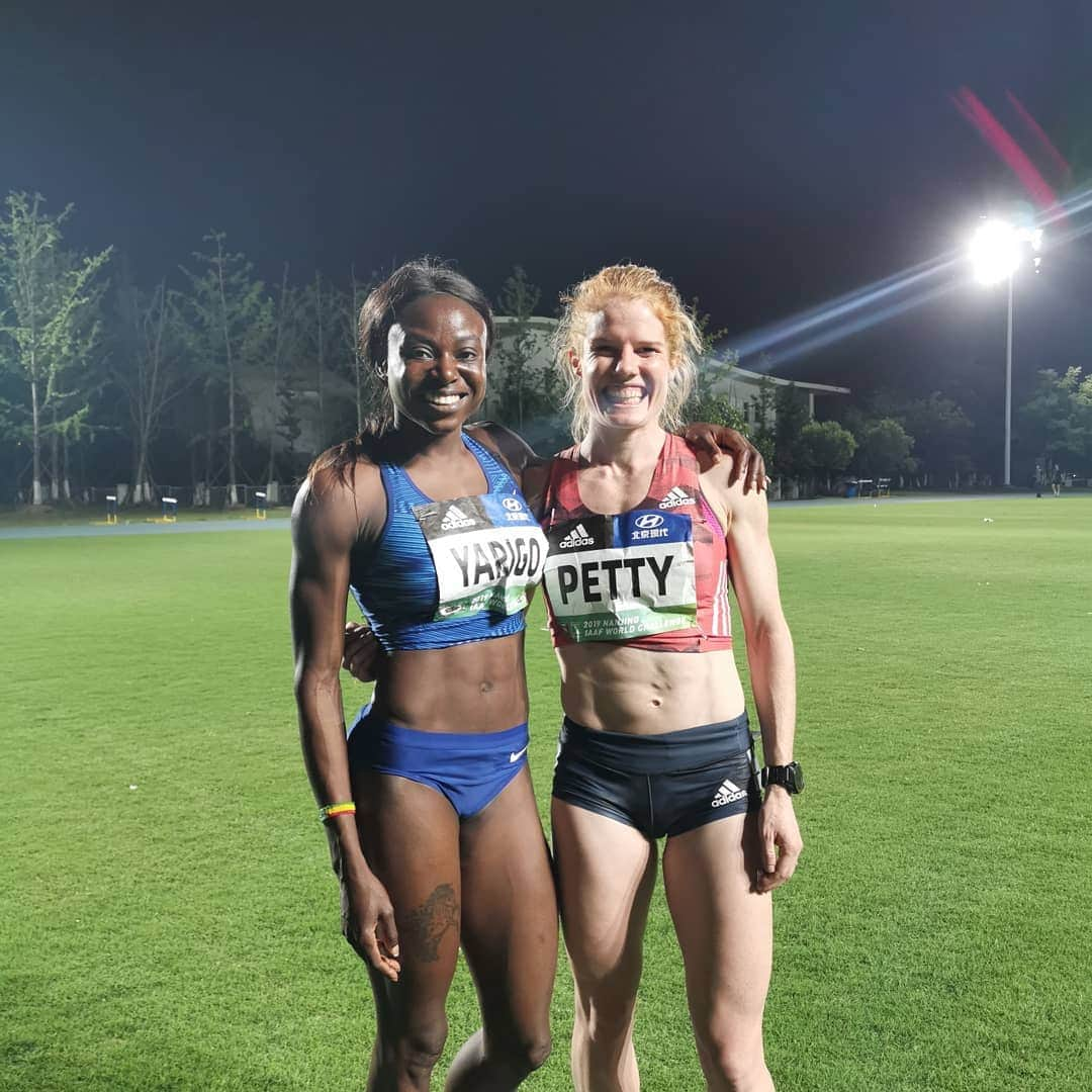 アンジェラ・ペティさんのインスタグラム写真 - (アンジェラ・ペティInstagram)「Lots of smiles after a fun race here at the IAAF World Challenge in Nanjing last night! 5th place and a seasons best for me in a very strong international field. .  Quite a messy race with 12 of us women (including pacemaker) and it slowing in the middle but all part of it! . Great atmosphere with a vibrant crowd (the pics were taken after when everyone had gone haha) .  Leave for home this evening, 谢谢 Xièxiè China 🇨🇳」5月22日 12時40分 - angie_run800m