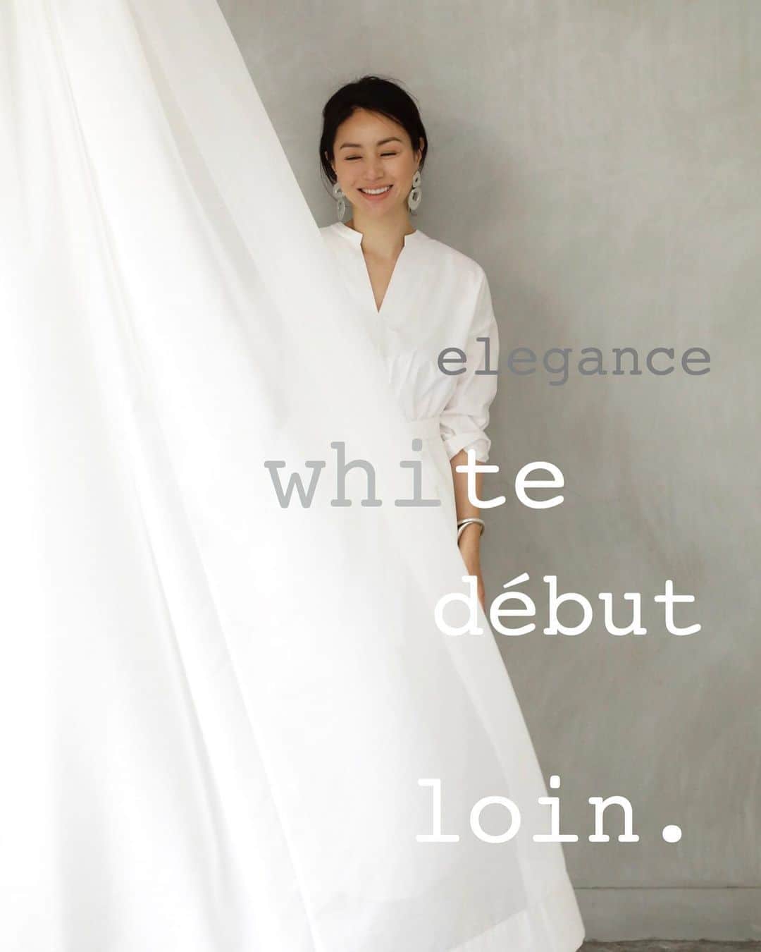 loin.officialさんのインスタグラム写真 - (loin.officialInstagram)「﻿ début🍃﻿ ご好評頂いたおりますワンピース﻿ eleganceに  新色 white が登場します。﻿ 素材は程よくハリのあるタイプライター。﻿ ラフさと、幅広いシーンで着て頂ける﻿ 大人っぽさを兼ね備えています😌﻿ 明後日金曜日、入荷予定。﻿ ぜひこの機会に☆﻿ ﻿ #loin.#elegance#one-piece#white﻿ #hat#H.at×loin.﻿ ﻿」5月22日 12時49分 - loin.official