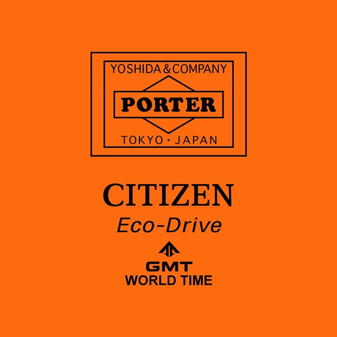のインスタグラム：「今年創業100周年を迎えた日本の老舗時計メーカー「CITIZEN」と製作したコラボレーションウォッチ「CITIZEN×PORTER GMT WORLD TIME」が発売になります。 “旅”というコンセプトのもと、「CITIZEN」の代表的なブランド「PROMASTER」をベースに、金型から起こしたPORTERオリジナルモデルのスペシャルアイテムです。  吉田カバンがオリジナルで製作した表裏で表情の異なるダブルフェイスのナイロンテープを用いた交換用ベルトが付属し、時計本体がシルバーカラーにはブラックのベルト、ブラックカラーにはとミリタリーカーキのベルトをそれぞれ合わせました。尾錠には、「PORTER 1962」のレーザー刻印が入ります。  価格：¥74,000（税別） 発売日：5月24日（金） オフィシャルオンラインストアはAM10:00に発売します。  このアイテムは、PORTER（OMOTESANDO・MARUNOUCHI・OSAKA）、PORTER STAND（品川駅店、東京駅店）、PORTER SEOUL、KURA CHIKA by PORTER、POTR、吉田カバンオフィシャルオンラインストアでの限定発売です。  完全数量限定につき、在庫がなくなり次第終了となります。  是非店頭でお手に取ってご覧ください。 「CITIZEN×PORTER GMT WORLD TIME」はこちら https://www.yoshidakaban.com/product/104825.html  A collaboration watch, “CITIZEN×PORTER GMT WORLD TIM” made with a Japanese watchmaker “CITIZEN”, who is celebrating its 100th anniversary will be released.  The series concept is “travel” and specially made for PORTER from the press mold.  It comes with a double face nylon webbing belt, specially made for this collection. Black belt for silver and military khaki for black. A stencil paint logo “PORTER 1962” on the buckle.  Price: ¥74,000（+tax）  Exclusively available at ORTER（OMOTESANDO・MARUNOUCHI・OSAKA), PORTER STAND（SHINAGAWA STATION・TOKYO STATION), PORTER SEOUL,KURA CHIKA by PORTER, POTR and YOSHIDA KABAN officilal website.  Release date: May 24th(Fri)  Since it is limited quantity, the sale will end when all the stock has been sold.  Please come to our store and check it out.  #吉田カバン #ポーター #yoshidakaban #porter#luggagelabel #porteryoshida #madeinjapan #japan#porterflagshipstore #porterstand #porterseoul #kurachikabyporter #potr #citizen #promaster#watch #trip #world #black #silver」