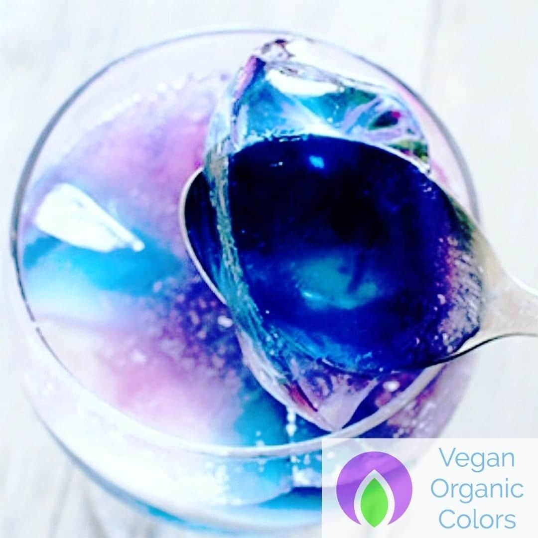 Vegan Organic Colorsのインスタグラム：「It's getting hot day by day, and Blue makes you cooler 🐬❄🐧 #blue #vegan #sweets #Jerry #cool #winter #summer #dessert #desserts #Instagramable #instagram」