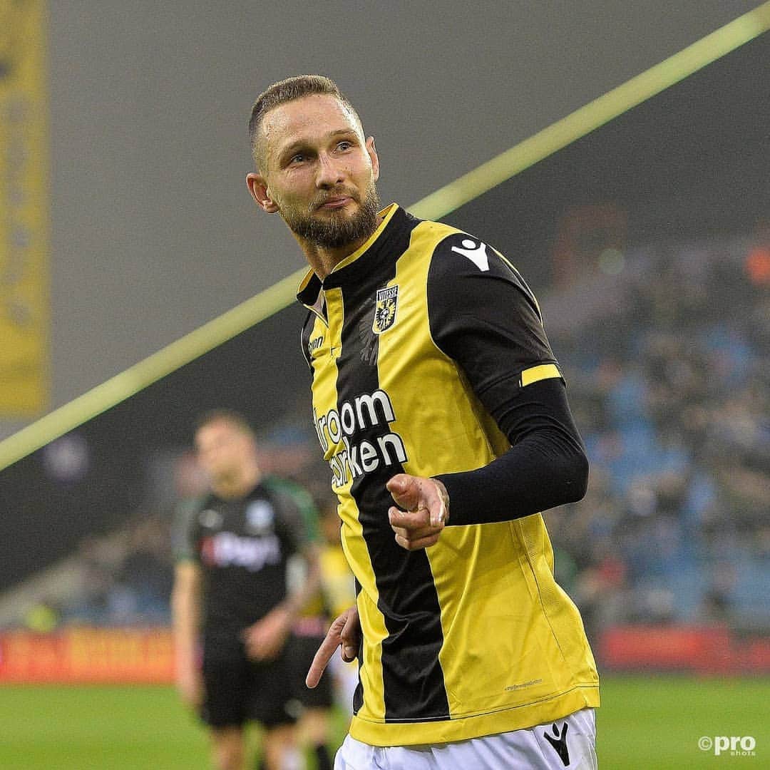 ティム・マタヴジュのインスタグラム：「Great win yesterday 🔥 Happy to score twice ⚽️ Thanks to @odegaard.98 for the amazing assists 🔥 Now lets make the final step #forzavitesse 💛🖤」