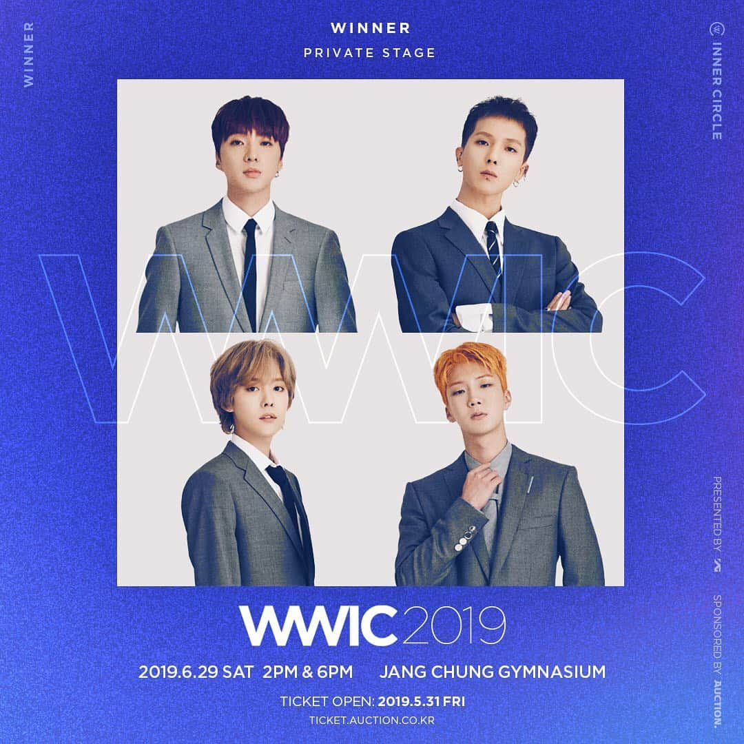 WINNERさんのインスタグラム写真 - (WINNERInstagram)「[✨Welcome to WWIC2019✨] #WINNER #위너 #PRIVATE_STAGE #WWIC2019 #20190629 #2PM #6PM #장충체육관 #YG」5月22日 17時00分 - winnercity