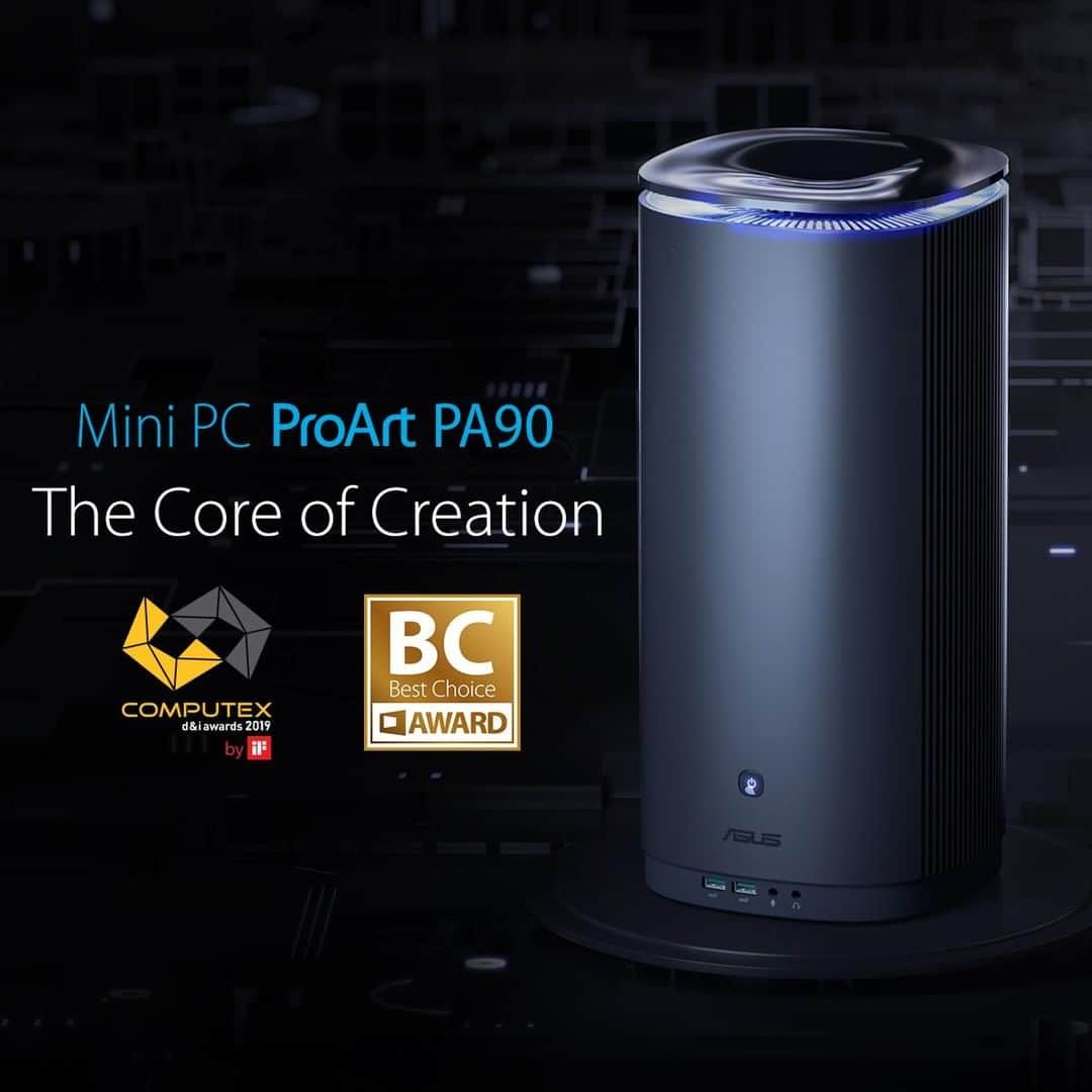 ASUSさんのインスタグラム写真 - (ASUSInstagram)「Congrats! The ProArt PA90 mini PC won the #Computex2019 Best Choice Golden Award and d&i Award!  #ASUS」5月22日 18時00分 - asus