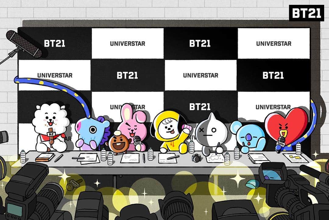 BT21 Stars of tomorrow, UNIVERSTAR!のインスタグラム