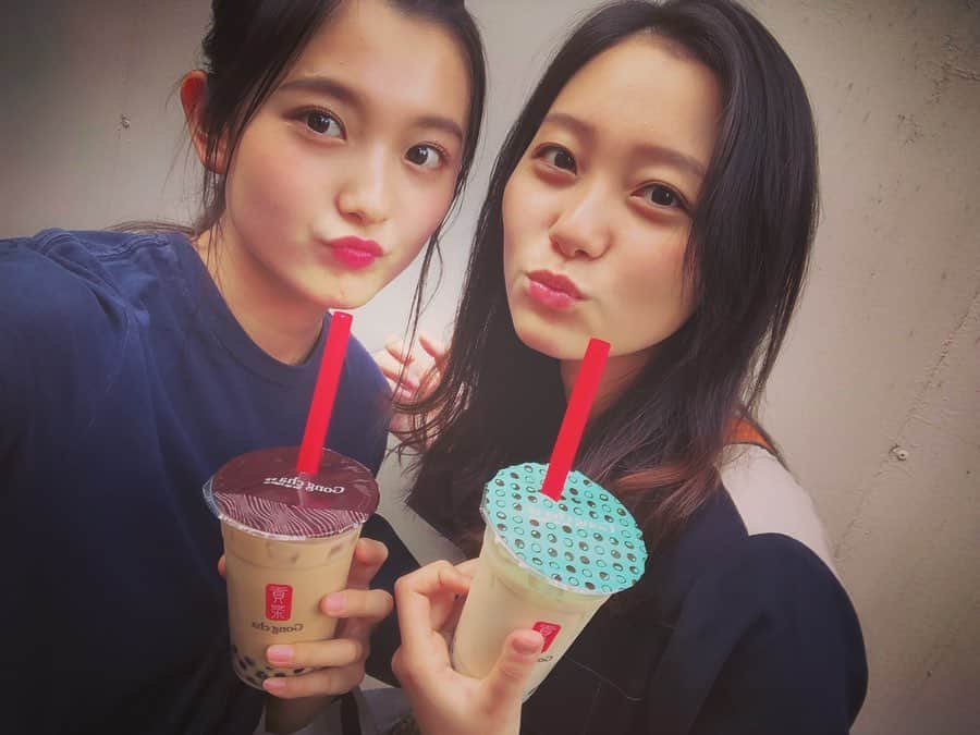工藤綾乃のインスタグラム：「可愛い可愛い事務所の後輩ちゃん😋❤️ @haruka_217_」