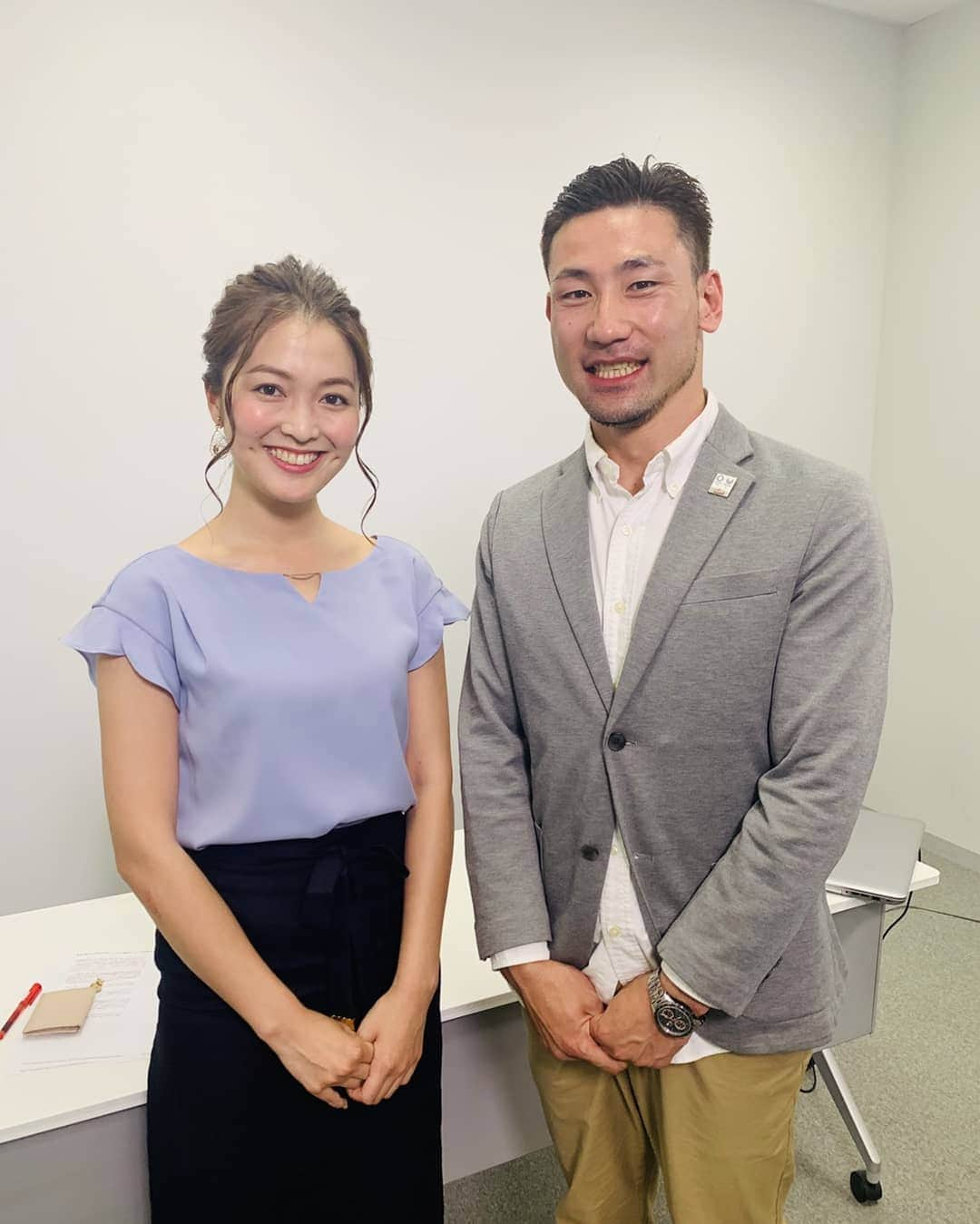 テレビ東京「SPORTSウォッチャー」さんのインスタグラム写真 - (テレビ東京「SPORTSウォッチャー」Instagram)「塚原さん、ありがとうございます✨  #塚原直貴 #陸上 #解説 #福田典子 #アナウンサー」5月22日 18時12分 - minspo_tvtokyo