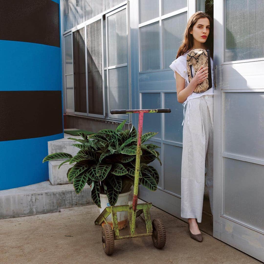 エリオポールのインスタグラム：「- 2019/SS collection - . . BAG《 PELLICO 》beige 44,000yen+tax PANTS《 VINCA TOKYO 》white/beige 28,000yen+tax SHOES《 PELLICO 》taupe/pink 48,000yen+tax . . ＊ルックはプロフィールのURLからもご覧いただけます。 . . #HELIOPOLE #heliopole #エリオポール #daikanyama #heliopole10 #marunouchibuilding #matsuyaginza #sapporostellarplace #nambaparks #nihonbashitakashimaya #yokohama #hiroshima #okayama #kagoshima #PELLICO #bag #shoes #vincatokyo #pants #2019ss #spring #summer #fashion #instagood #instafashion #style」