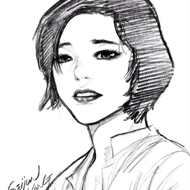 セイジュンのインスタグラム：「#draw #drawing #sketch #doodle #artwork #illustration #procreate #ipadpro #絵 #イラスト #그림 #낙서 #스케치 #일러스트」