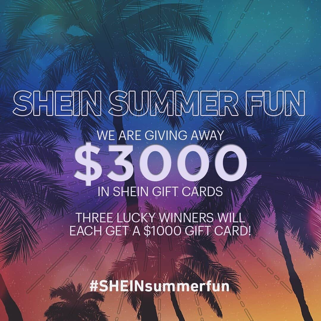 SHEINさんのインスタグラム写真 - (SHEINInstagram)「Congrats to @pameluuky for being the second winner of #SHEINsummerfun.🎊🎊Our colleague will contact you asap.Please kindly wait for some time. ----------------------------- Summer's almost here, and we're doing a GIVEAWAY to celebrate! 💥💥Follow the rules below and you'll win a $1000 SHEIN Gift Card for your summer wardrobe! 🌈#SHEINsummerfun  How to enter: a. FOLLOW @sheinofficial/@shein_us b. LIKE this post  c. TAG 3 Friends 💬 A winner will be selected every 5 days, with 3 winners in total. Each will receive a $1000 💵 Gift Card. ⏩Winners will be chosen at random from the comments and announced on @sheinofficial! Good luck babes!!! #SHEINsummerfun 💕」5月22日 22時12分 - sheinofficial