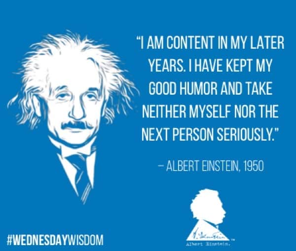 アルベルト・アインシュタインさんのインスタグラム写真 - (アルベルト・アインシュタインInstagram)「“I am content in my later years. I have kept my good humor and take neither myself nor the next person seriously.” — Albert Einstein, 1950 #WednesdayWisdom」5月22日 22時59分 - alberteinstein