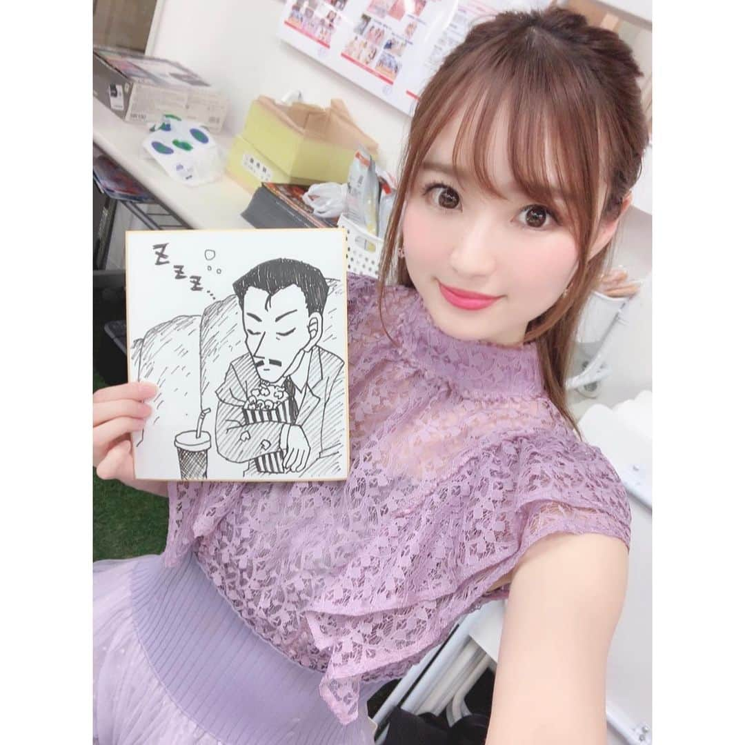 小越しほみさんのインスタグラム写真 - (小越しほみInstagram)「今日はせこたんとまおちとコナンの映画観てきた～🥰 ・ さっそく西口の放送で どんなに楽しみにしてた映画もついウトウトしちゃう自分を 眠りの小五郎に例えて描いてみました🎨笑 ・ 映画館暗いからつい...😂 でもコナン今回も面白かったよ🤗ほんとだよ🤗笑 ・ マシェバラ配信であやめきとペアで念願の1位になれたし 今日はいい日であった🥳✨✨ ・ #コナン #コナン映画 #名探偵コナン #名探偵コナン紺青の拳 #眠りの小五郎 #イラスト #illustration #オゴ画伯 #オゴ作品 #一発描き #絵 #映画 #cinema #西口向上放送部 #西口向上委員会 #西口プロレス #マシェバラ配信 #snidel」5月23日 0時12分 - shihomi1129