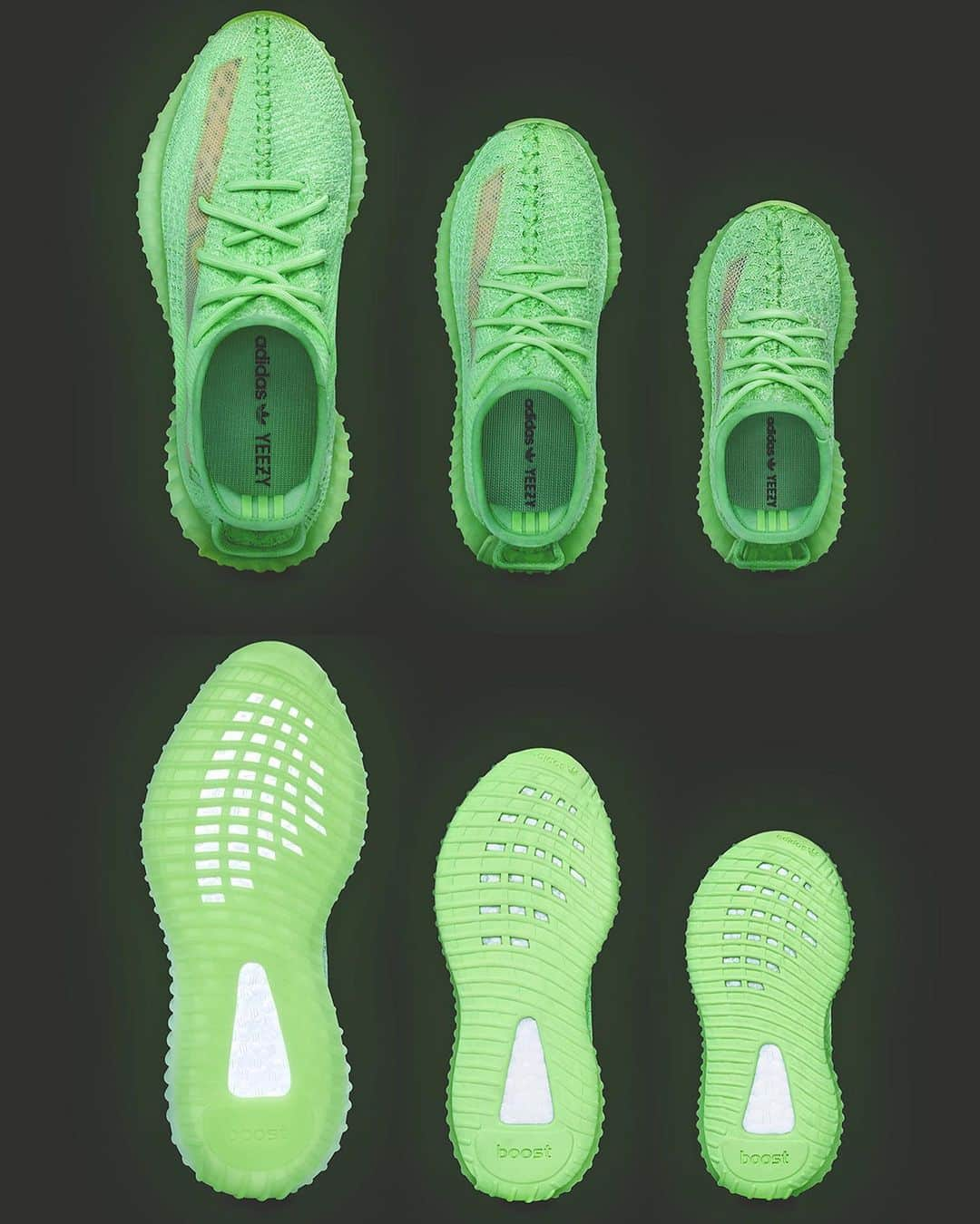 Sneaker Newsさんのインスタグラム写真 - (Sneaker NewsInstagram)「After the surprise release in the wee hours of the morning, the adidas Yeezy Boost 350 v2 “Glow” will release at select retailers on the scheduled 5/25 date. Quantities are limited and retail price is $250 for adults. For full details, tap the link in our bio.」5月23日 0時35分 - sneakernews