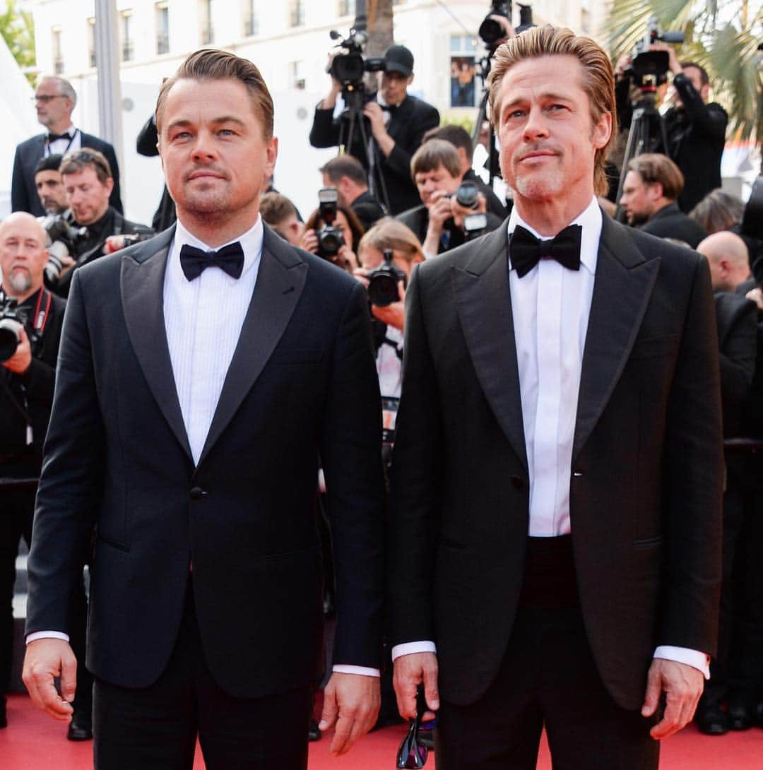 GQさんのインスタグラム写真 - (GQInstagram)「Leonardo DiCaprio and Brad Pitt arrived in pristine tuxedos for the #OnceUponATimeInHollywood premiere in #Cannes yesterday. Read more about the duo's leading man style at the link in bio.」5月23日 1時00分 - gq