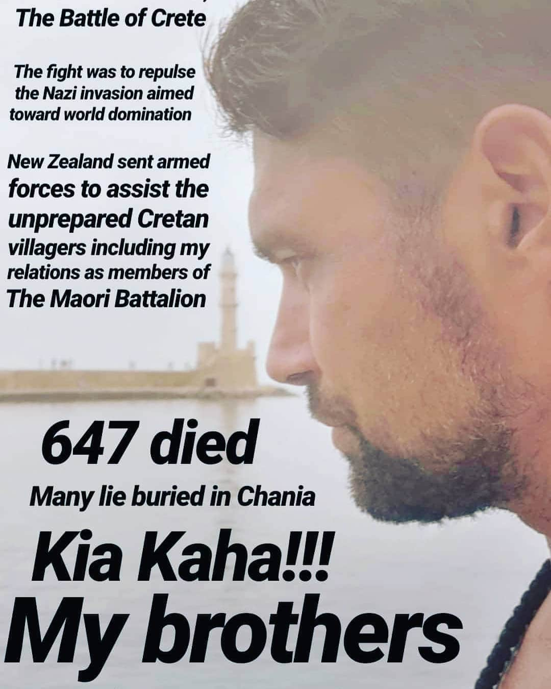 マヌー・ベネットさんのインスタグラム写真 - (マヌー・ベネットInstagram)「Kia Kaha!!! to the New Zealand soldiers who died at The Battle Of Crete @nzherald @rotoruadailypost」5月23日 1時05分 - manubennett