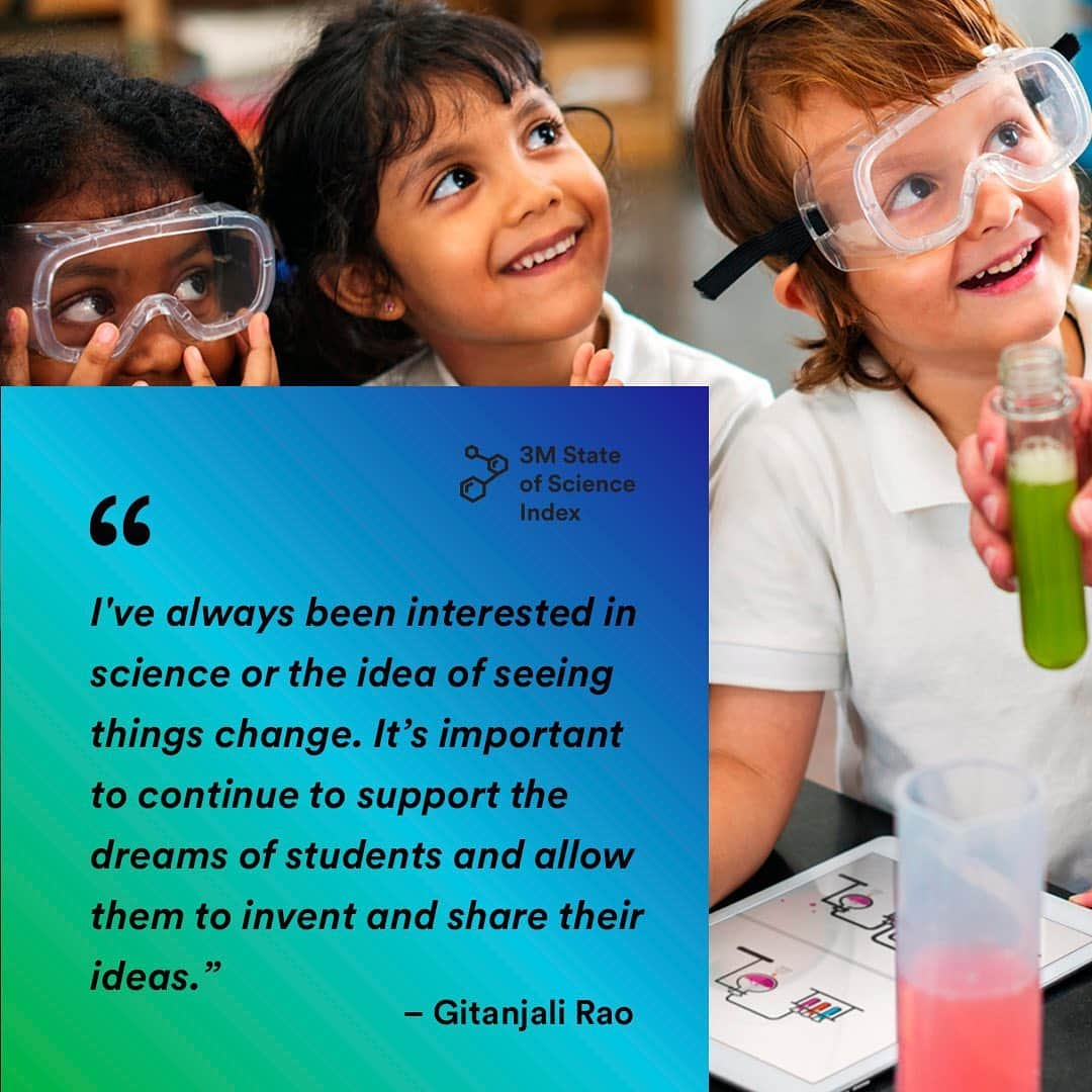 3M（スリーエム）さんのインスタグラム写真 - (3M（スリーエム）Instagram)「What makes #science fascinating for kids? Hear from award-winning scientist, inventor and junior high student Gitanjali Rao on the Science Champions #podcast. Click link in bio to listen. #CelebrateScience #YoungScientist #STEM」5月23日 1時17分 - 3m