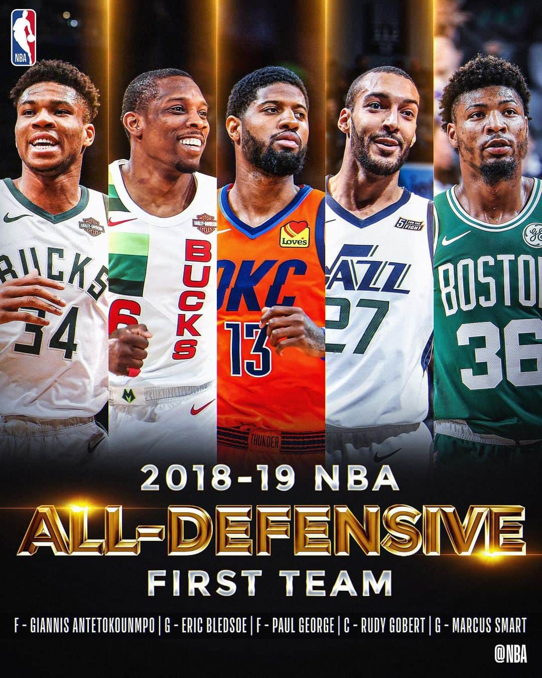 NBAさんのインスタグラム写真 - (NBAInstagram)「Congrats to the All-Defensive First-Team!」5月23日 3時01分 - nba