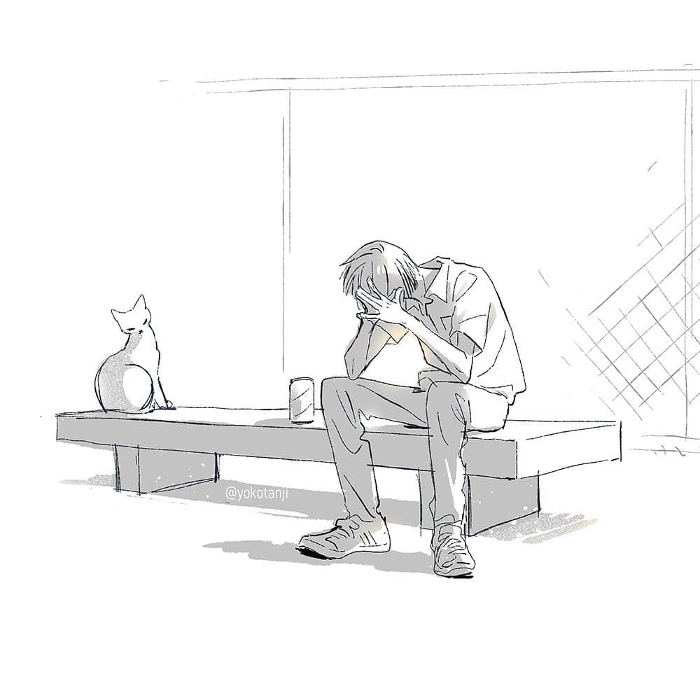 のインスタグラム：「#illustration #cat」