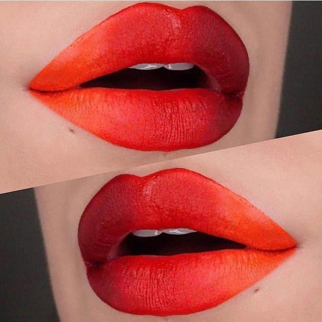 NYX Cosmeticsさんのインスタグラム写真 - (NYX CosmeticsInstagram)「Obsessing over this ombre lippie by @spooky_bunny_ 💋 She creates this flawless #LOTD using our Liquid Suede Cream Lipstick in Cherry Skies, Kitten Heels & Orange County 💄 || #nyxcosmetics #nyxprofessionalmakeup #crueltyfreebeauty」5月23日 3時43分 - nyxcosmetics