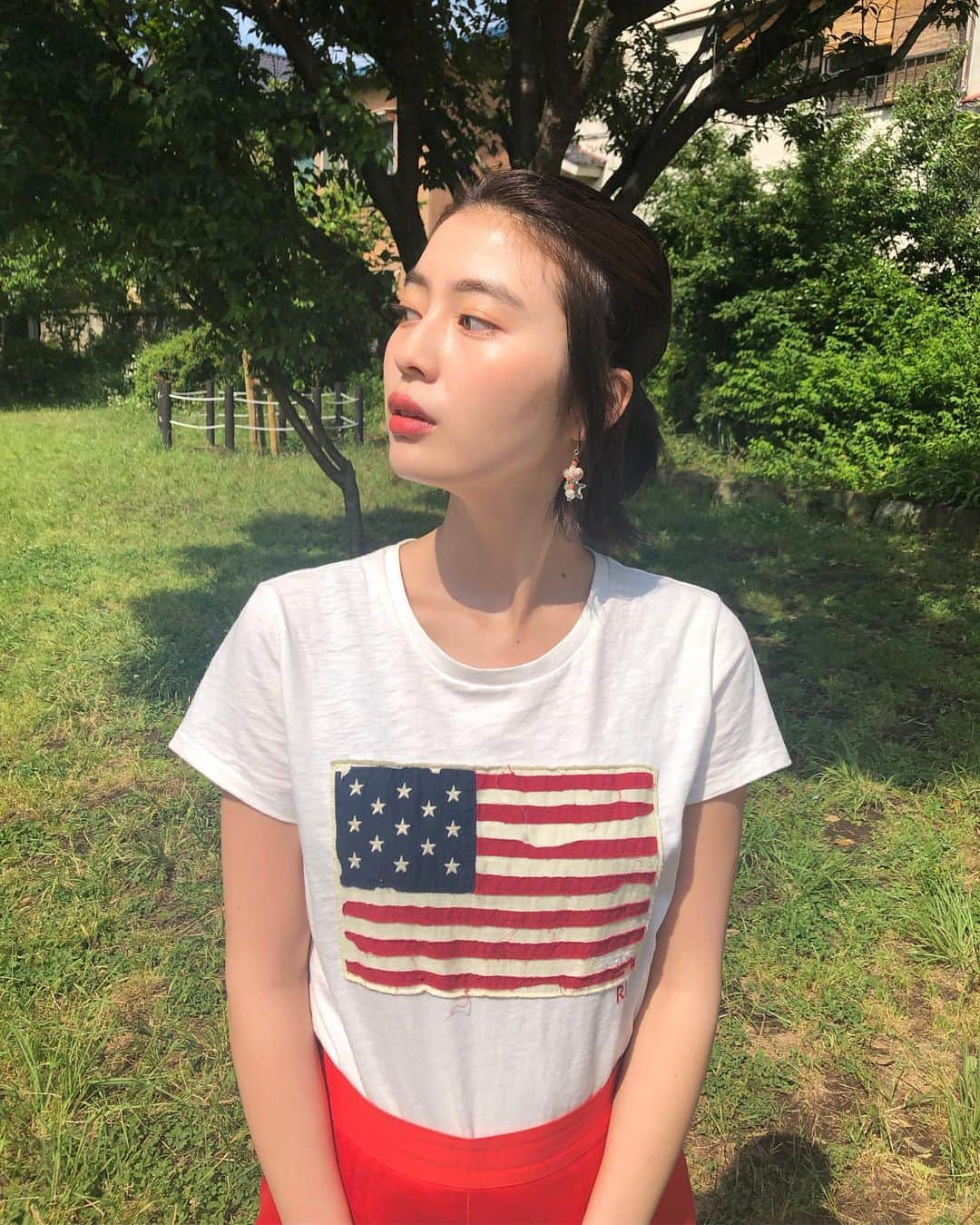 高橋春織さんのインスタグラム写真 - (高橋春織Instagram)「姉にお土産でもらったTシャツ❤︎🇺🇸お気に入りです~🌟 @ralphlauren」5月23日 14時51分 - haoringo_official