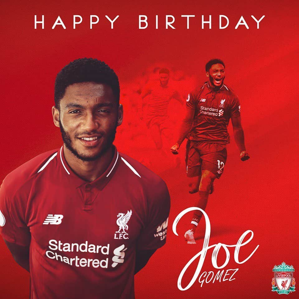 リヴァプールFCさんのインスタグラム写真 - (リヴァプールFCInstagram)「Happy birthday, @joegomez5! 🙌 Leave your birthday wishes below 👇 #LFC #LiverpoolFC #JoeGomez」5月23日 16時08分 - liverpoolfc