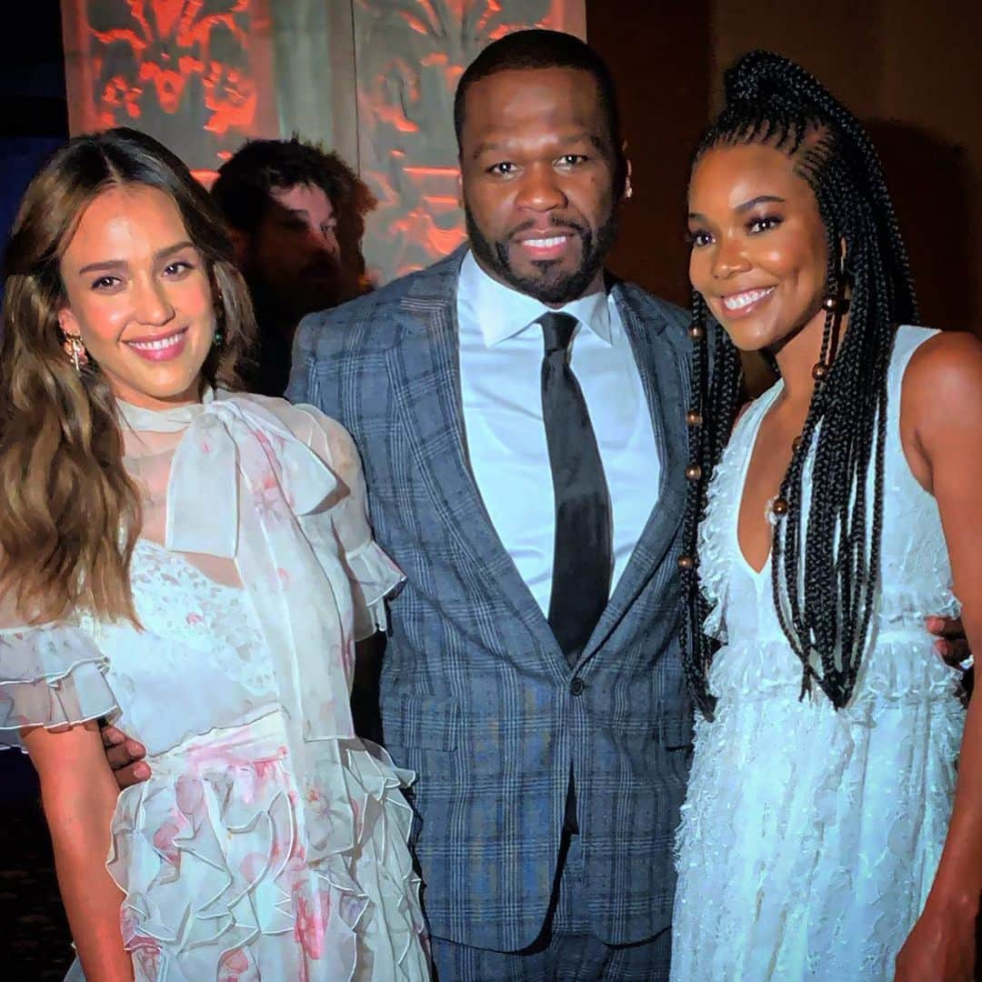 50セントさんのインスタグラム写真 - (50セントInstagram)「I was in good company last night. @jessicaalba &@gabunion  good times, positive vibes. #lecheminduroi #bransoncognac」5月23日 7時32分 - 50cent