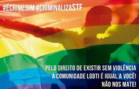 Preta Gilさんのインスタグラム写真 - (Preta GilInstagram)「Nesta quinta-feira será retomada a votação pela criminalização da homofobia. Depois de quase 20 anos de inércia do Congresso em legislar sobre o assunto, o STF está a poucos passos de concluir a votação que vai equiparar o crime de homofobia ao crime de racismo até que o congresso faça legislação própria. Por isso, pedimos que ajude a comunidade LGBTI e poste!!!’ #ÉcrimeSim #CriminalizaSTF」5月23日 10時47分 - pretagil