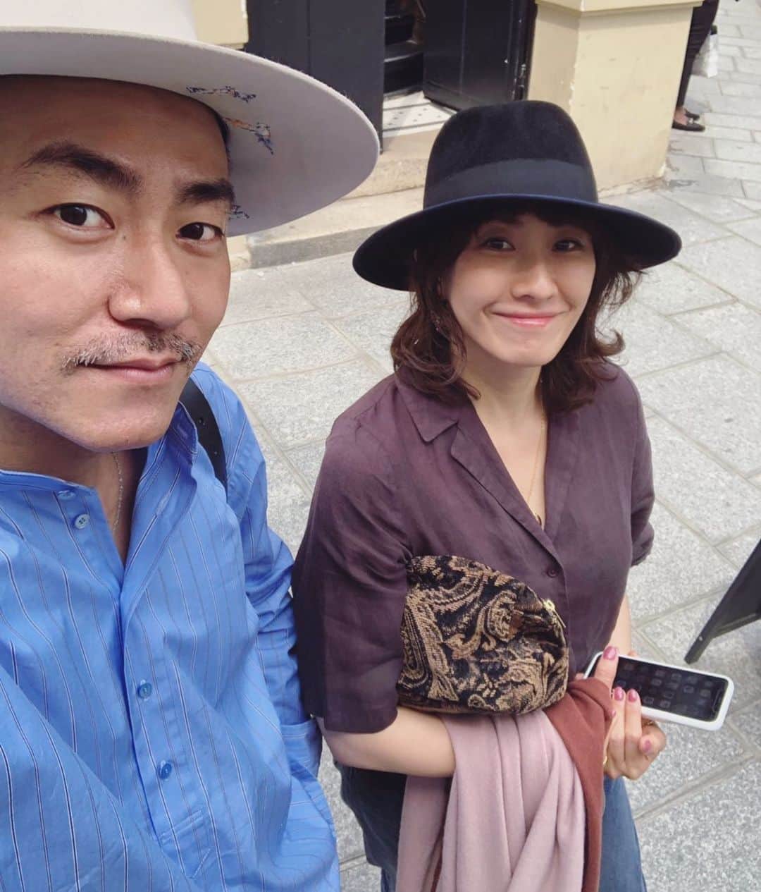 風間ゆみえのインスタグラム：「ボローニャからパリに戻ってきた @kouta5858 とランチデート。」