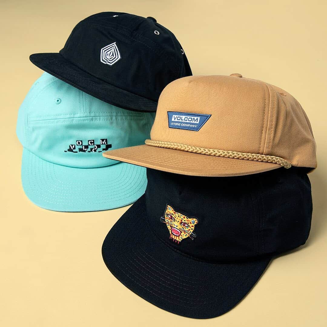 のインスタグラム：「Truly Cranium Accessories🧠 暑い日差しから頭部を守る @volcom Capは様々なスタイル、カラーをご用意☀️🧢 VOLCOM STORE各店および正規ディーラーにて発売中⚡️ VOLCOM SPRING COLLECTIONページはプロフィールのリンクより📲 #Volcom #VolcomJapan #TrulyDefined #TrueToThis #ボルコム」
