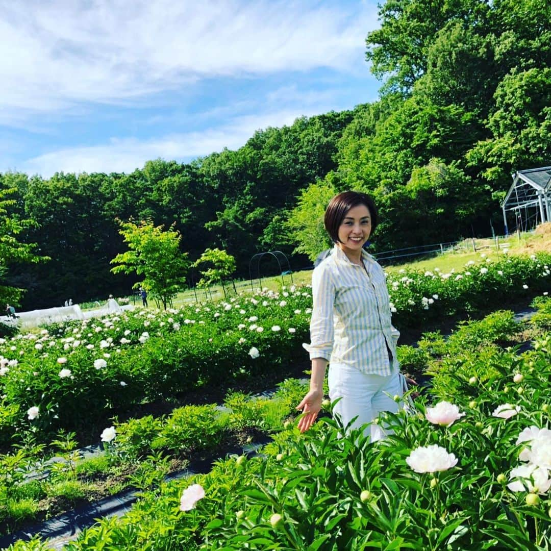 南早苗さんのインスタグラム写真 - (南早苗Instagram)「バラ→芍薬→クレープ。心と身体に栄養を😆 #金沢南総合運動公園 #富樫のバラ園 #金大薬用植物園 #chillout」5月23日 11時35分 - minamisanae