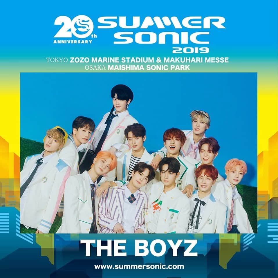 THE BOYZさんのインスタグラム写真 - (THE BOYZInstagram)「더보이즈가 올해 20주년을 맞이하는 일본 대형 음악축제 'SUMMERSONIC 2019'에 출연합니다🏝 8월 17일 오사카, 18일 도쿄 무대에 출연하오니, 더비 여러분들의 많은 관심 부탁드립니다❤️ 📍 http://www.summersonic.com/2019/  THEBOYZ が今年で20周年を迎える日本最大級の音楽フェスティバル 🏝SUMMERSONIC 2019 に出演することが決まりました！8月17日は大阪、18日は東京の両会場でパフォーマンスをしますので、THE Bの皆さんぜひ応援しに来てください❤️ 📍 http://www.summersonic.com/2019/  #THEBOYZ #더보이즈 #BloomBloom #SUMMERSONIC」5月23日 12時22分 - official_theboyz