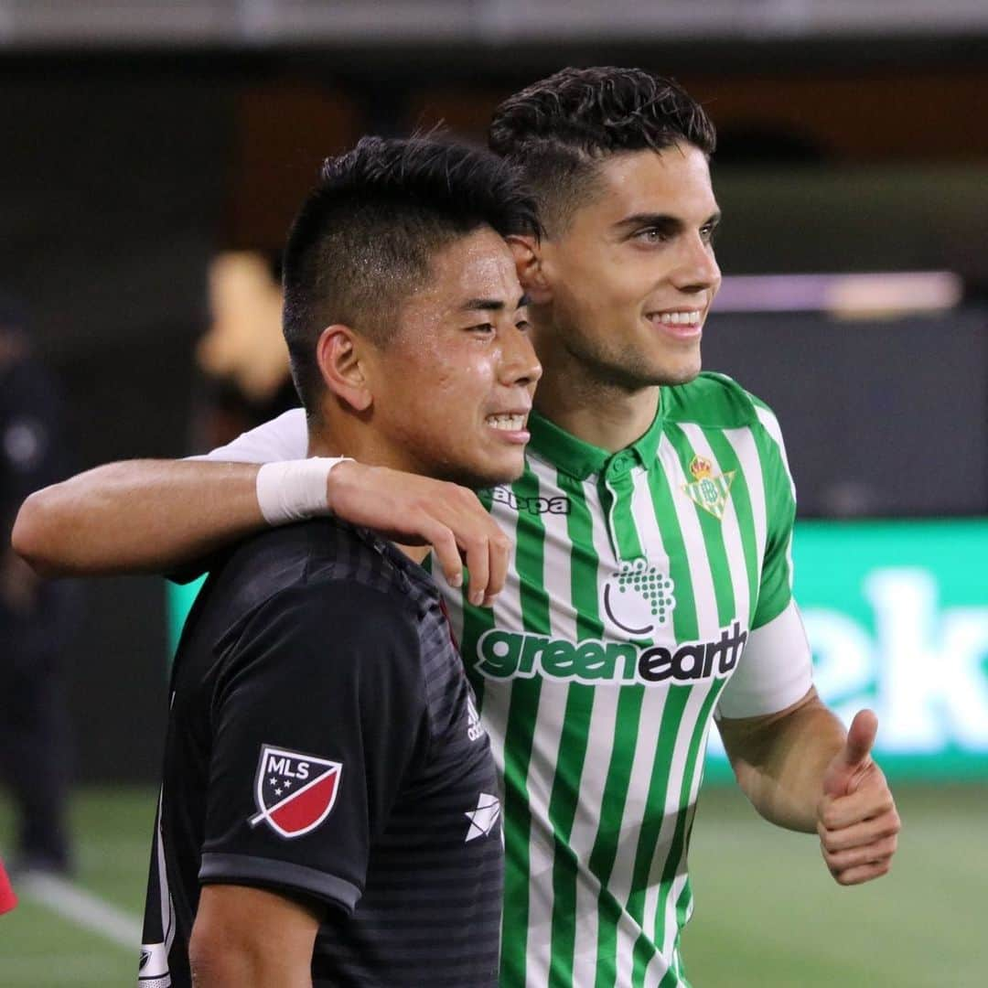 レアル・ベティスさんのインスタグラム写真 - (レアル・ベティスInstagram)「Gracias por todo, @dcunited 🤝☺ ¡Ha sido un placer visitaros! 🦅⭐🔝 ¡Mucha suerte para lo que resta de temporada! 🇺🇸🆙 #BetisOnTheRoad」5月23日 13時01分 - realbetisbalompie