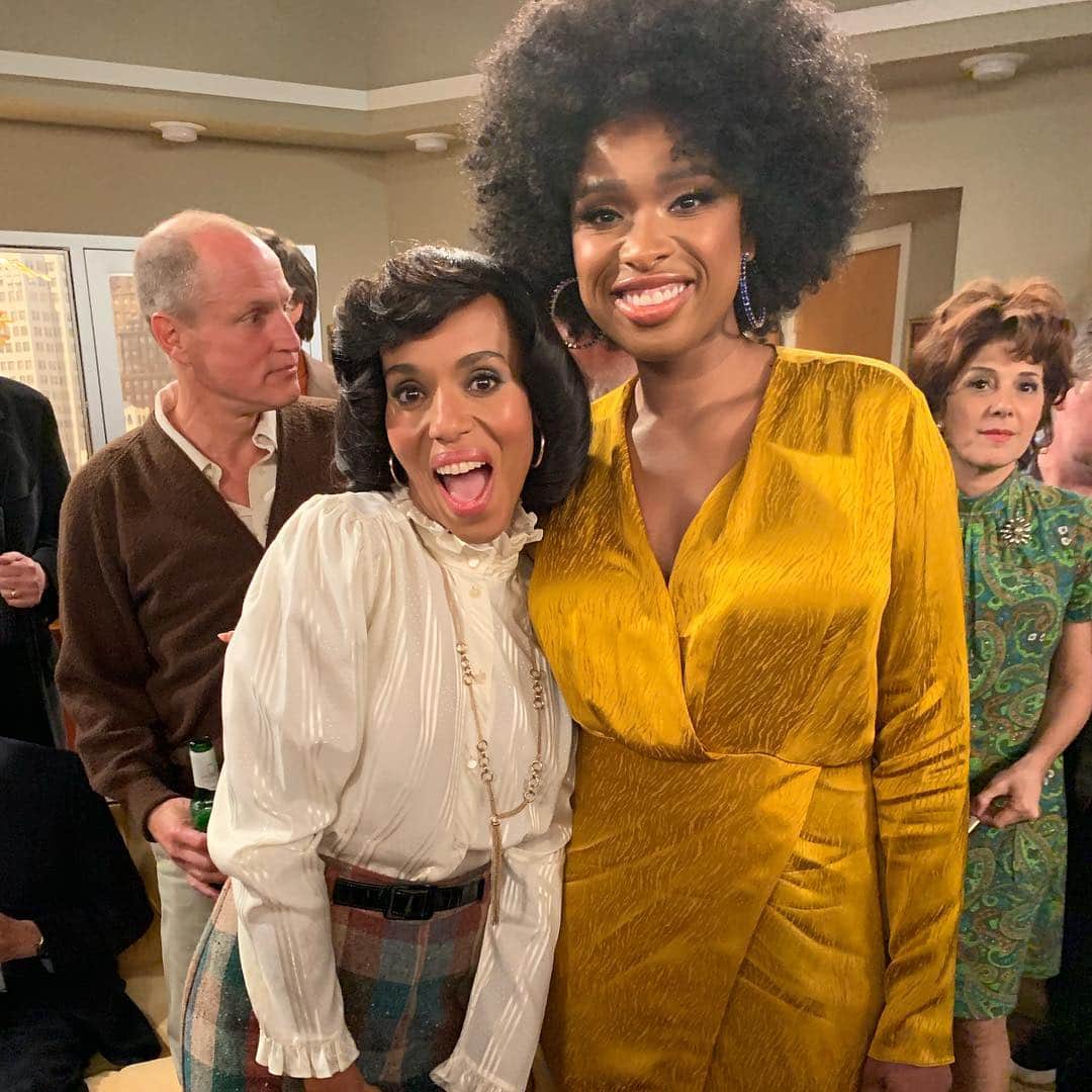 ジェニファー・ハドソンのインスタグラム：「While on the set of @abcnetwork #thejeffersonstvshowlive」